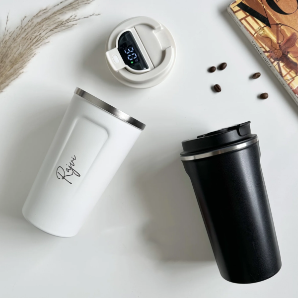 Customized Coffee Tumbler with Temperature Display || Keep Hot Or Cold || Stainless Steel