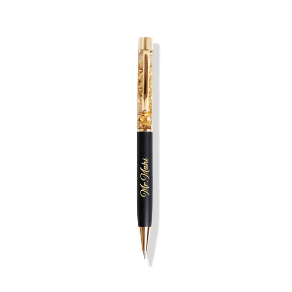 Personalized Gold Flake Pen  With Your Name engraved