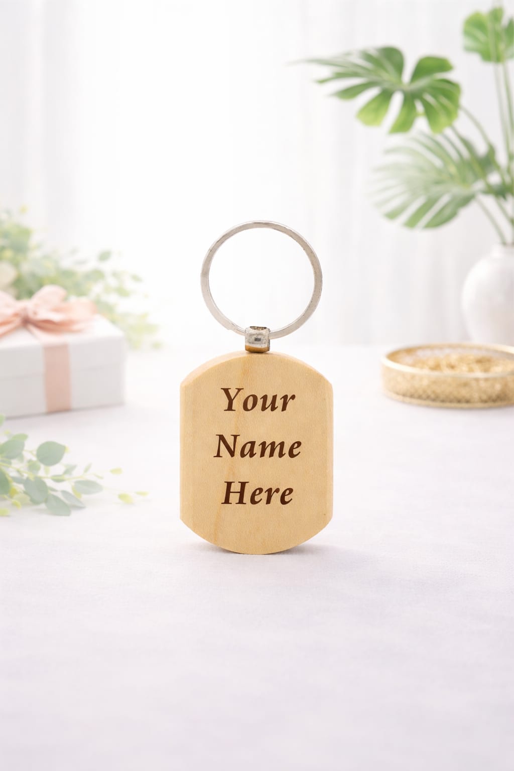 CrownLit Personalized Premium Wooden Pen with Jotter Refill & Keychain Customised Gift Set – Custom Engraved Wooden Pen Gift Set - Deera - Image 2