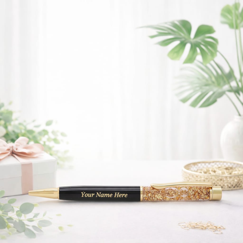 Crownlit Personalised Blue Pen Keychain with Name – Custom Engraved Gift Pen - Deera - Image 3