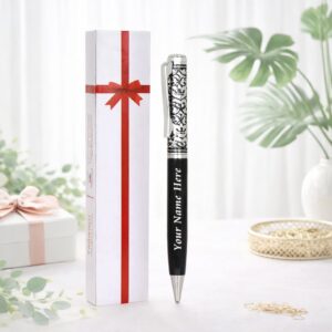 Crownlit Personalized Blue Pen with Name – Premium Custom Engraved Gift Pen - Deera