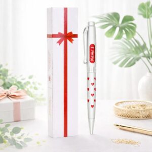 Crownlit Surprise Pen for Valentine’s – Personalized Blue Pen with 2 Names - Deera