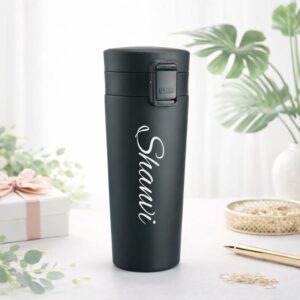 DEERA Stainless Steel Vacuum Coffee Mug 300ml – Double Wall Insulated Travel Tumbler Leak-Proof Lid Hot & Cold Thermal Cup