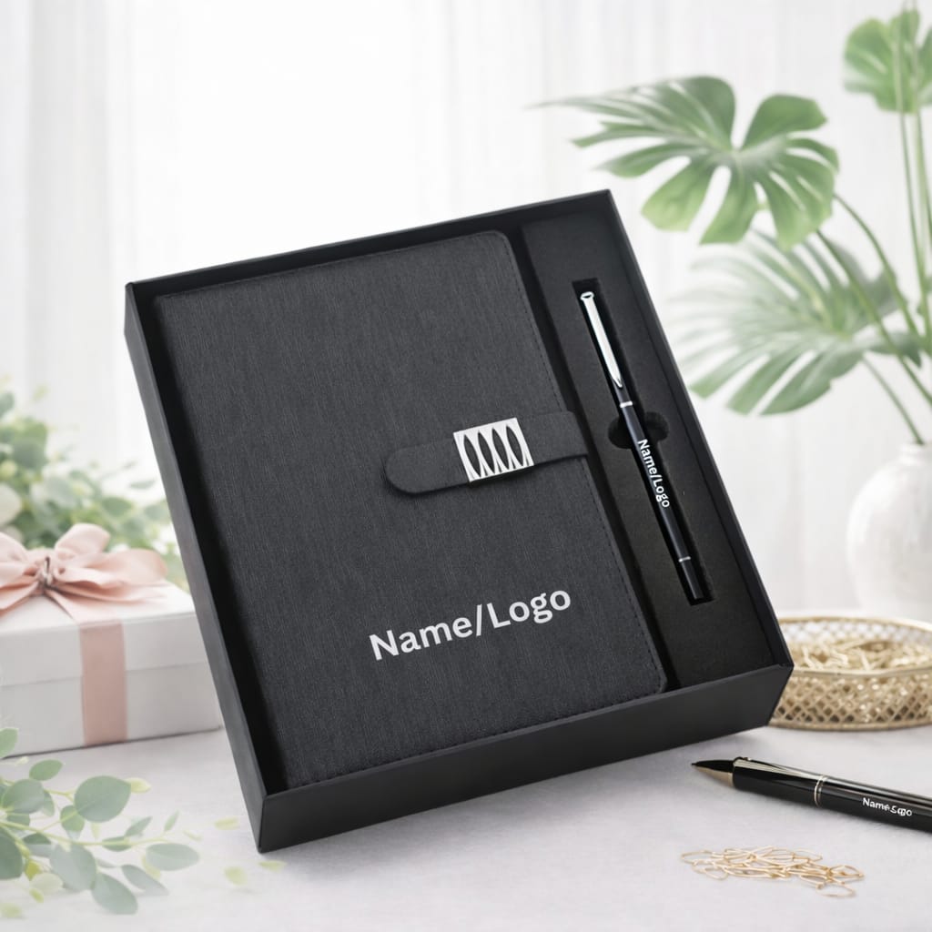 The Perfect Corporate Gift – Classic Notebook & Pen Set Custom Executive Gift - Deera