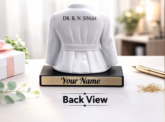 Doctor Lab Coat Pen Stand Personalized Medical Desk Gift for Doctors White ABS Plastic - Deera - Image 4