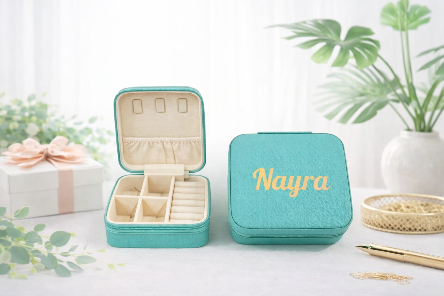 Jewellery Box Organizer – Elegant Storage Case for Rings, Earrings & Accessories - Deera