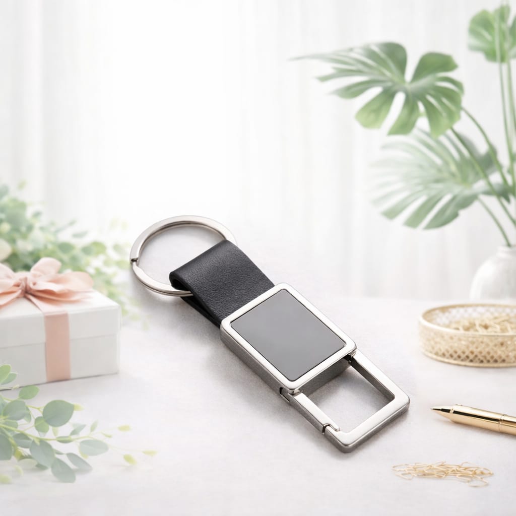 Personalized Elegant Metal Keychain – Custom Engraved Premium Keyring - Deera - Image 4