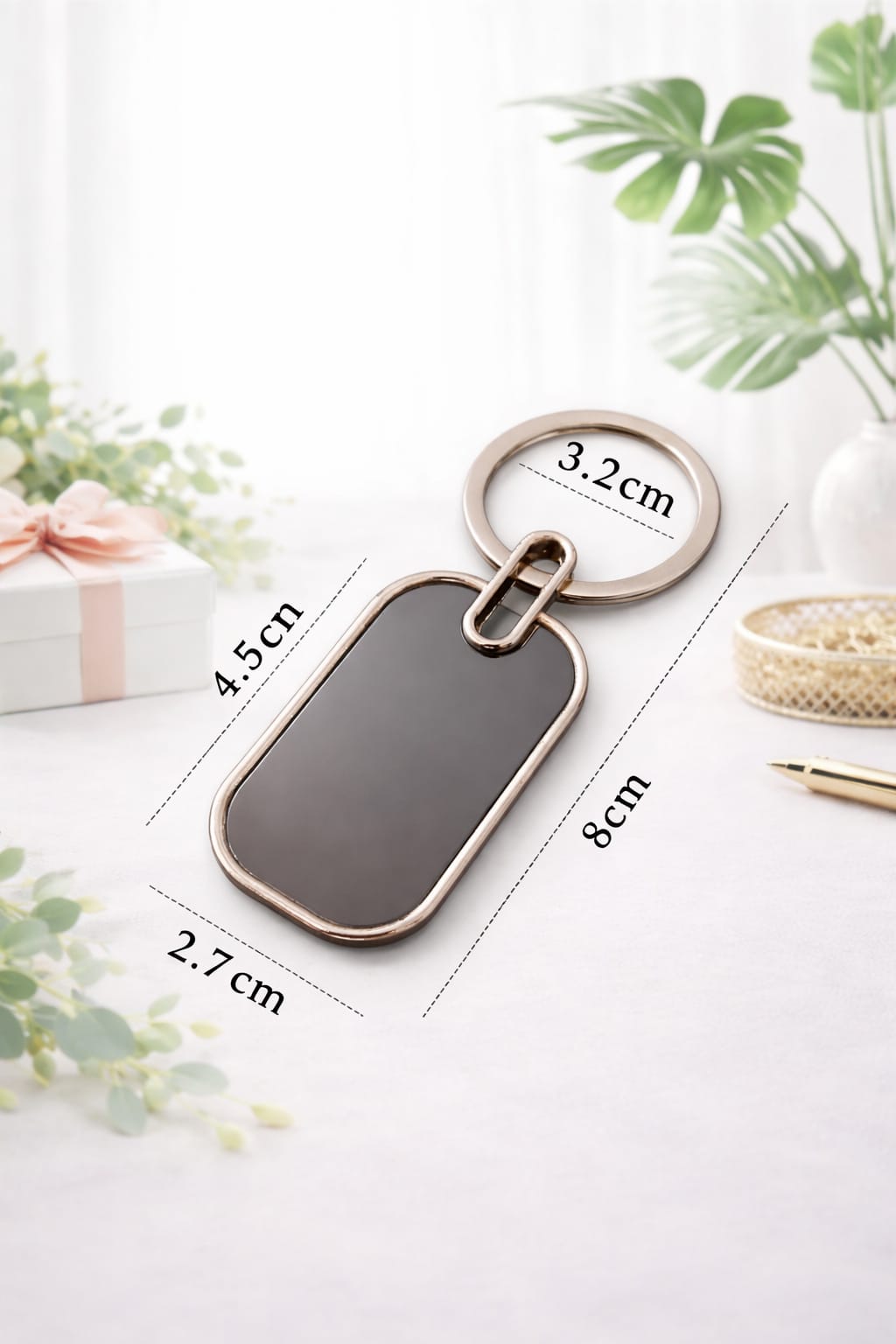 Personalized Keychain – Custom Name Photo Keyring Gift for Men & Women - Deera - Image 2