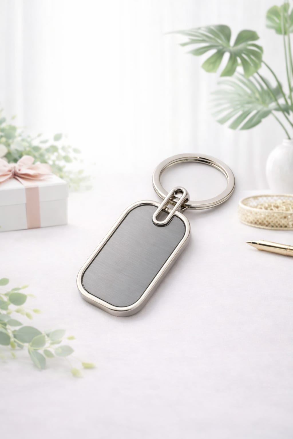 Personalized Keychain – Custom Name Photo Keyring Gift for Men & Women - Deera