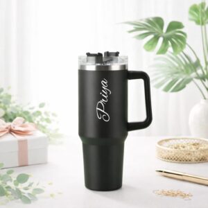 Stainless Steel Coffee Thermos Cup – Large Capacity Vacuum Insulated Travel Tumbler | Hot & Cold Thermal Bottle | Leak-Proof & Durable - Deera