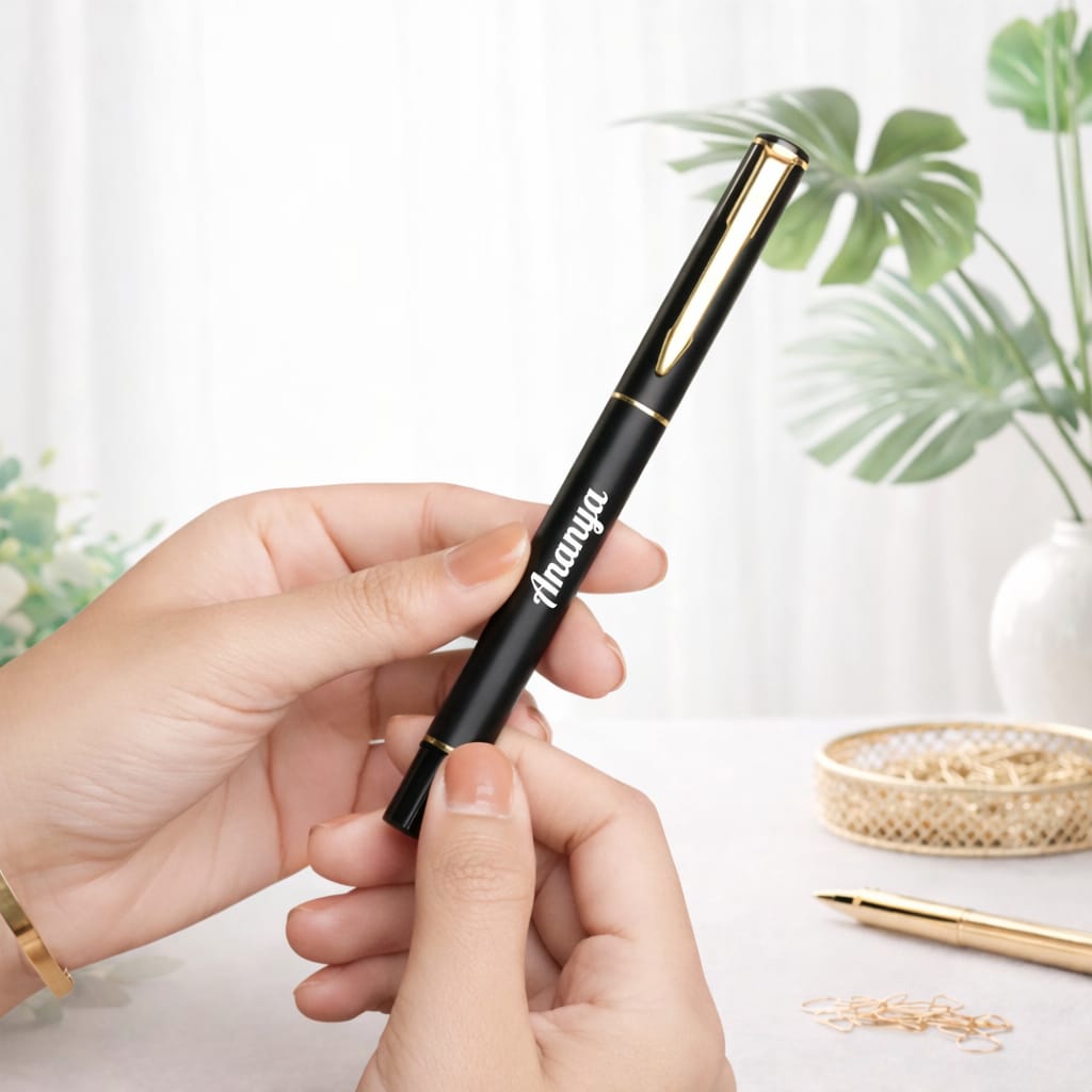 Stylish Metal Pen with Gold Finish Premium Corporate Gift Pen Deera