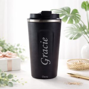 Custom LED Temperature Smart Tumbler - Premium Stainless Steel Vacuum Flask - Deera