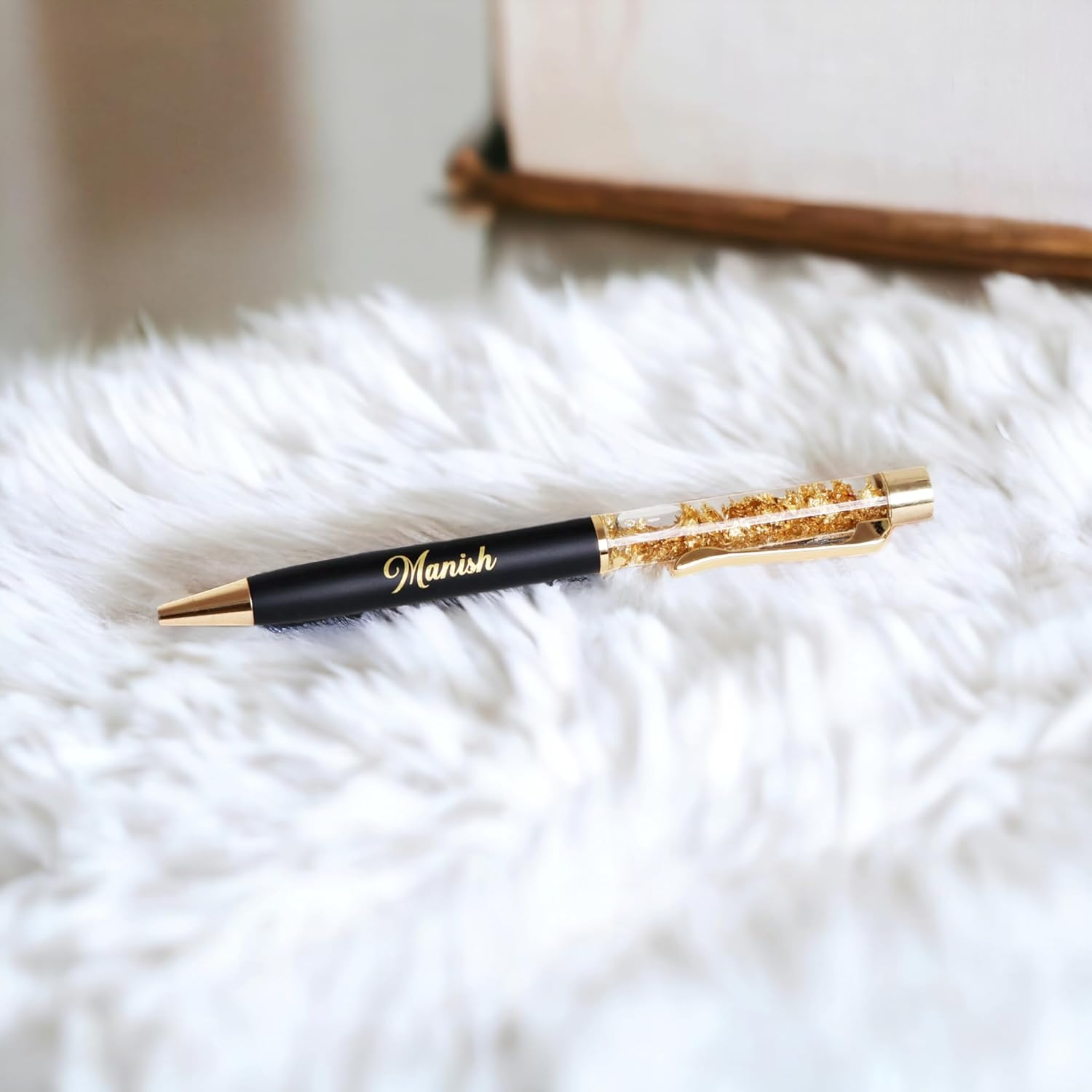 Personalized Pen with Name Engraved I Metal Classy Customized Roller Ball Pens I Comfortable to Hold & Write